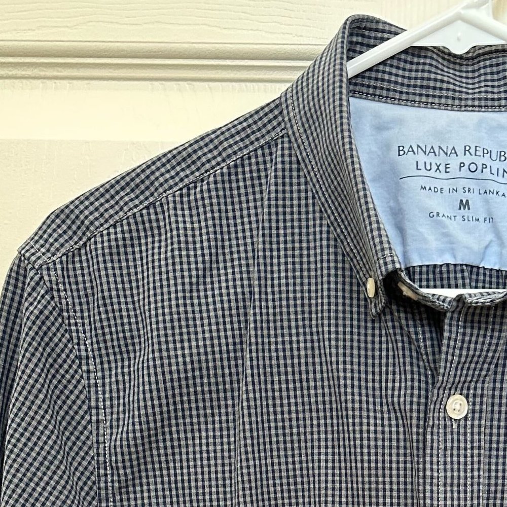 Banana Republic - Luxe Poplin Button Down Shirt - Grant Slim Fit
